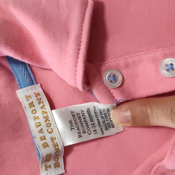 The Beaufort Bonnet Company Pink Polo dress MAUDE'S POLO DRESS - Picture 2 of 4
